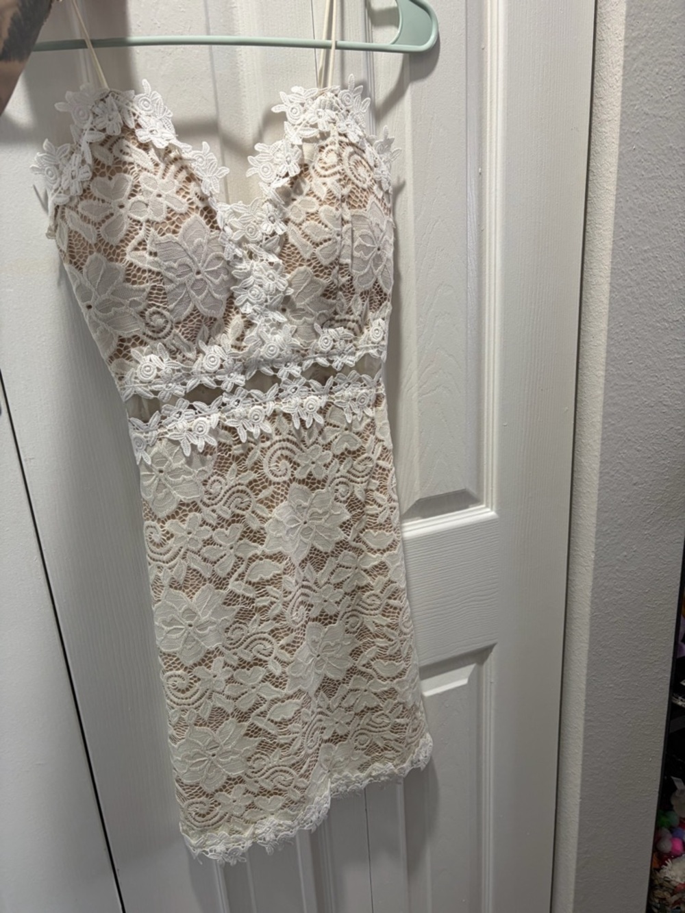 Windsor White Lace Mini Dress